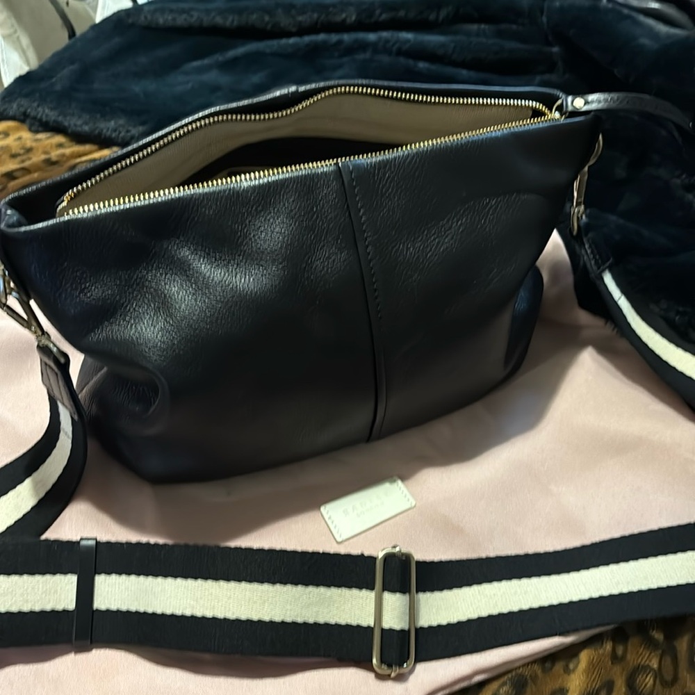 Beautiful Black Radley Leather Crossbody bag.